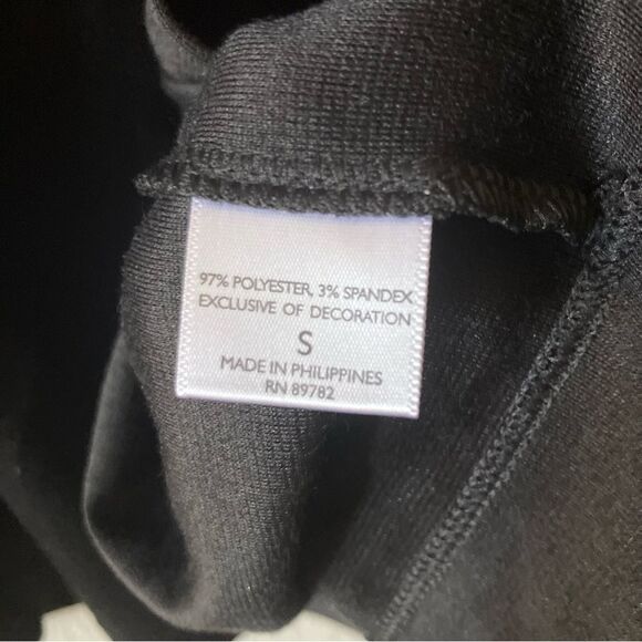 Natori Black Casual Lounge Minimalist Contemporary Open Front Kimono Cardigan S - Picture 4 of 5